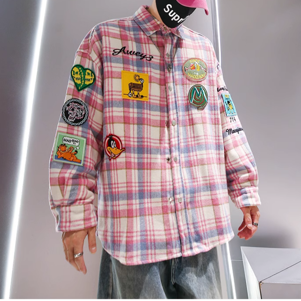 Cartoon Patch Embroidered Shirt