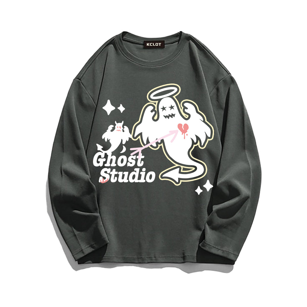 Street Devil Print Sweatshirt