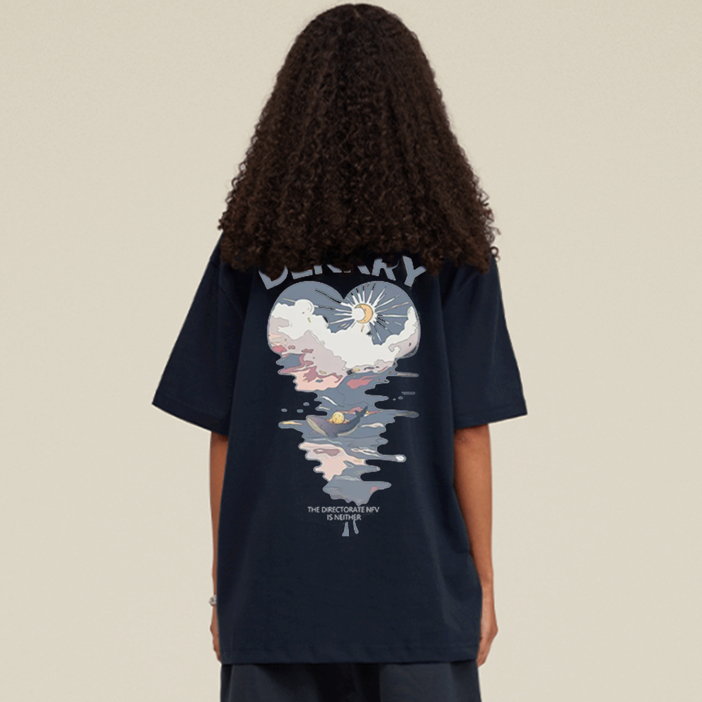 Love Pattern Cotton T-Shirt