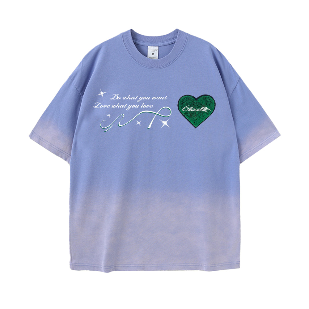 6Kull Star Plan Heart Washed T-Shirt