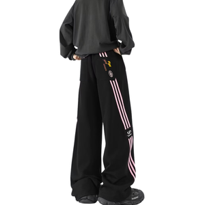 Retro Contrast Stripe Sweatpants