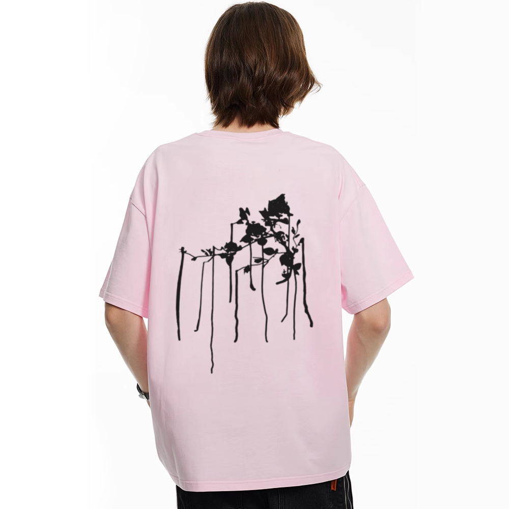 Minimal Ink Graphic Cotton T-shirt