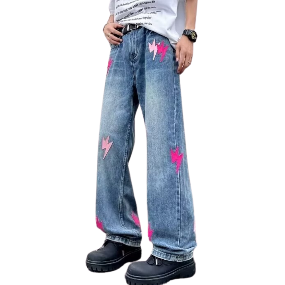 American Lightning Leather Label Jeans