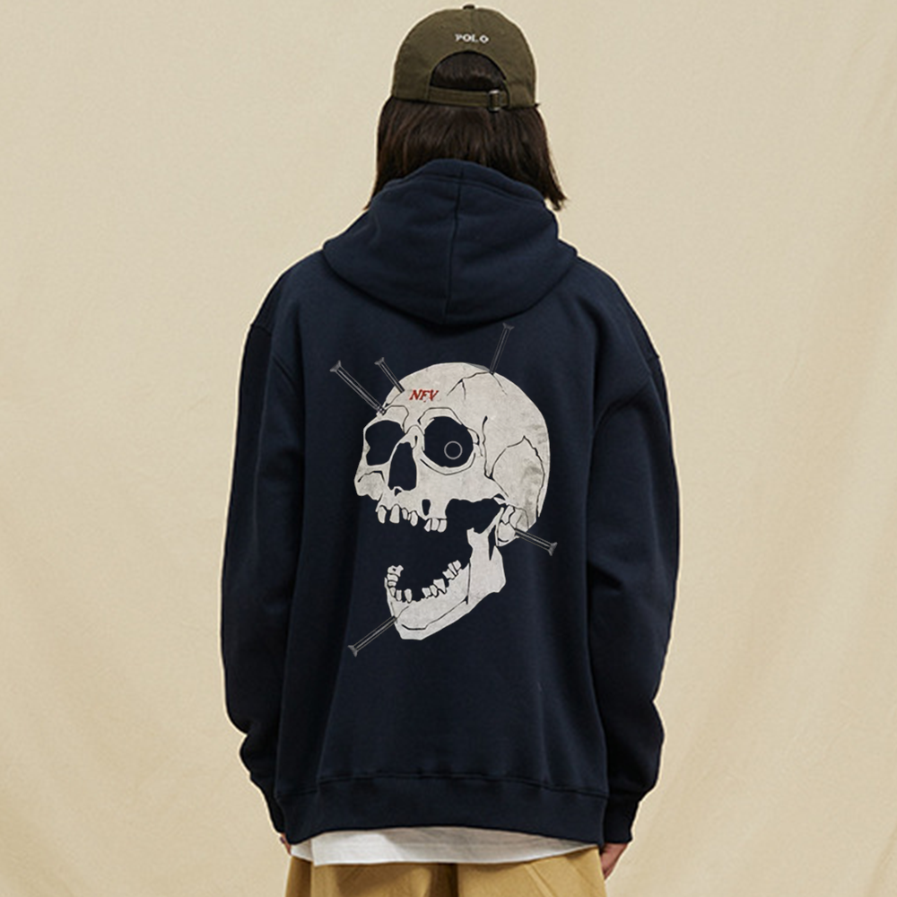 High Street Bold Skull Graphic Hoodie