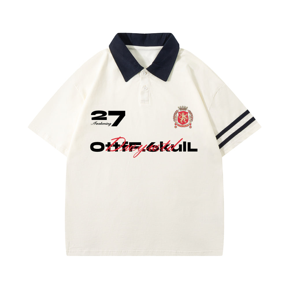 6Kull Casual  Pattern Sport Polo Shirt