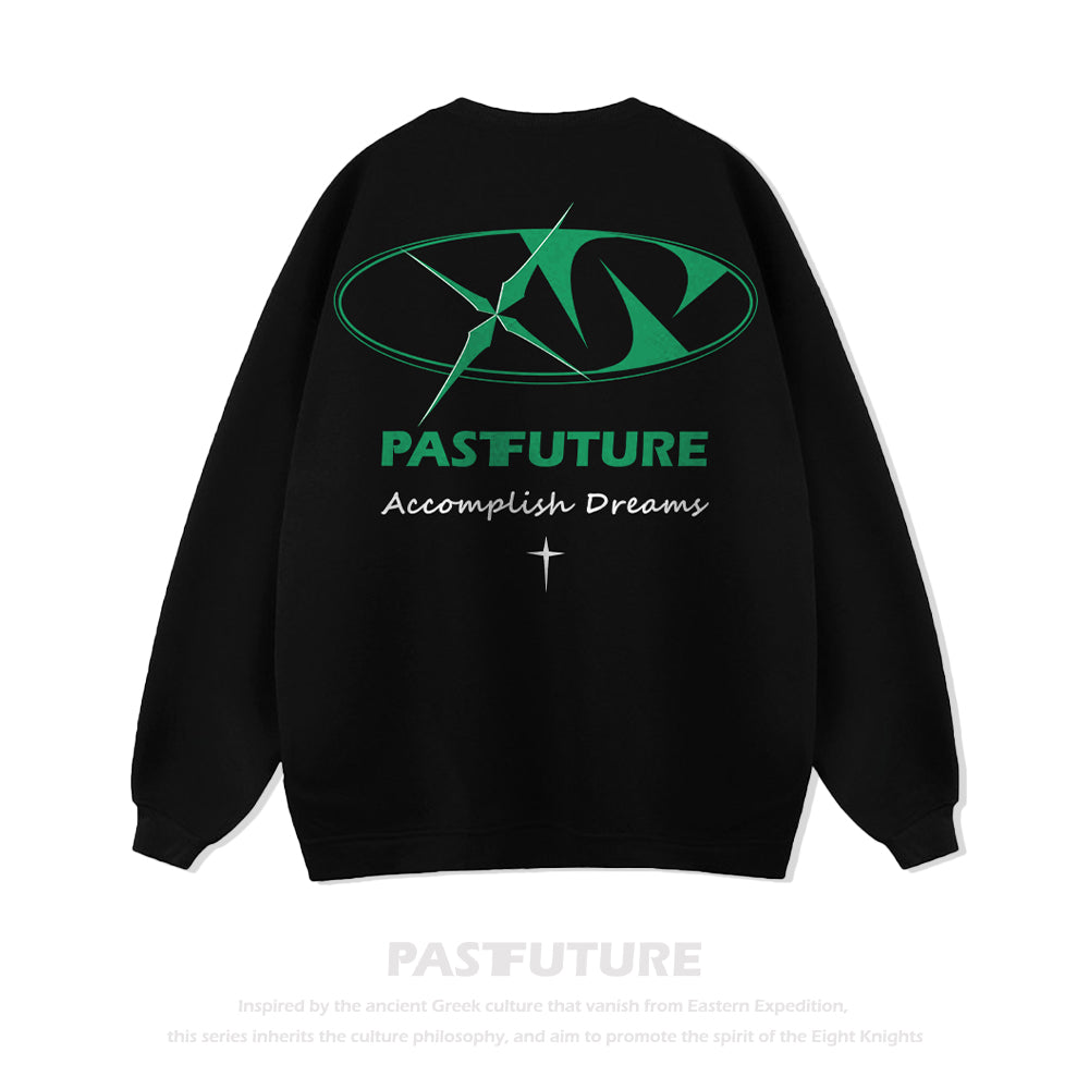 Past Future | Four-pointed Star Design Sweatshirt