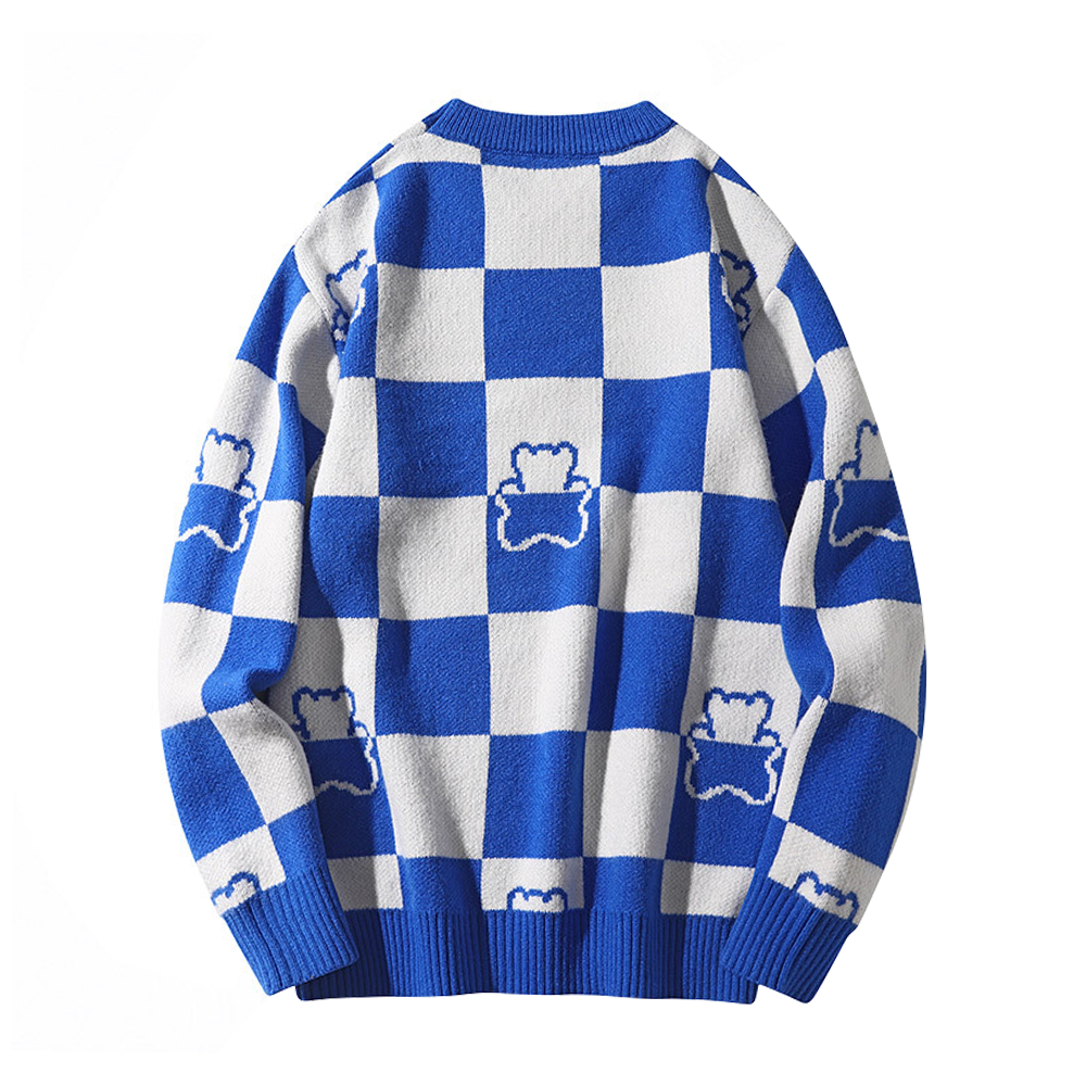 Checkerboard Bear Sweater