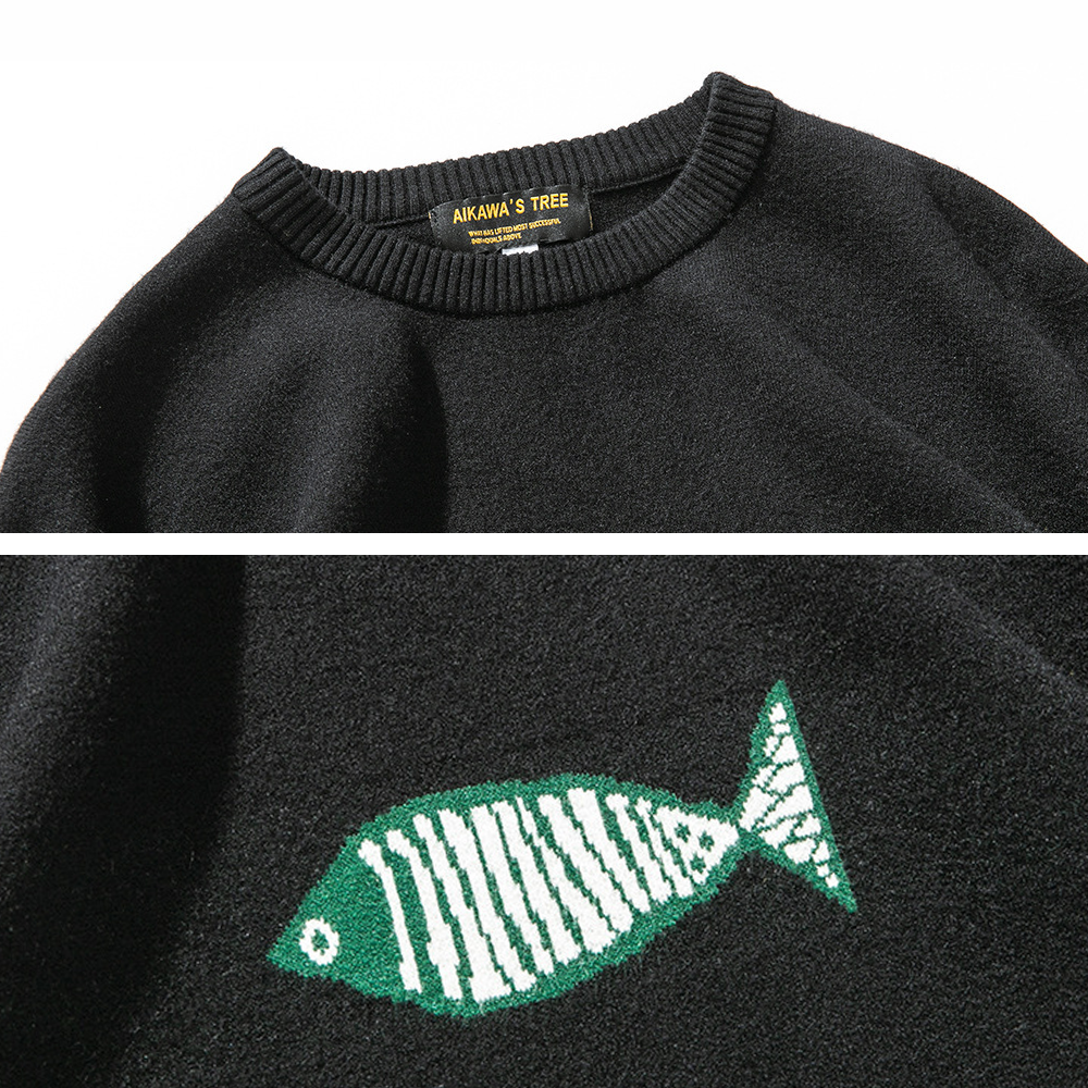 Simple Loose Fish Sweater