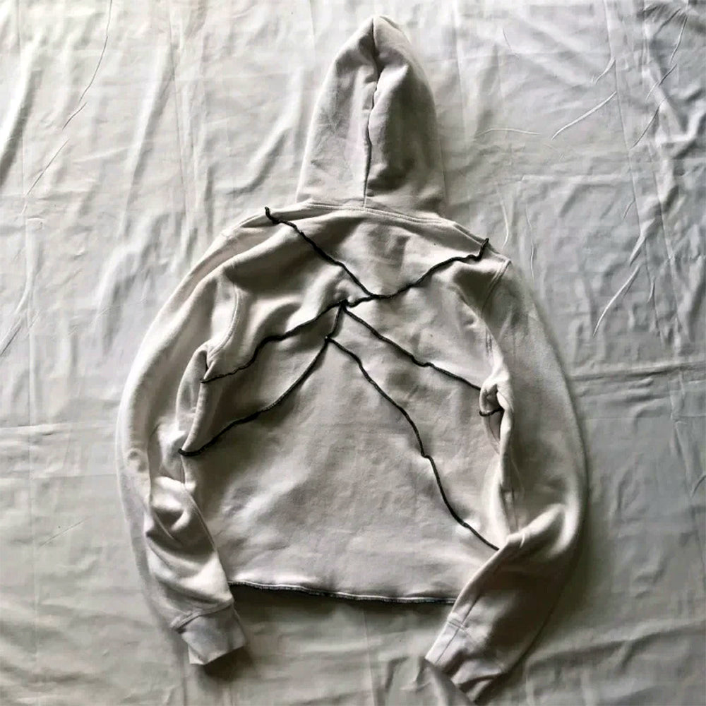 AokLok Harajuku Eyes Embroidery Hoodie