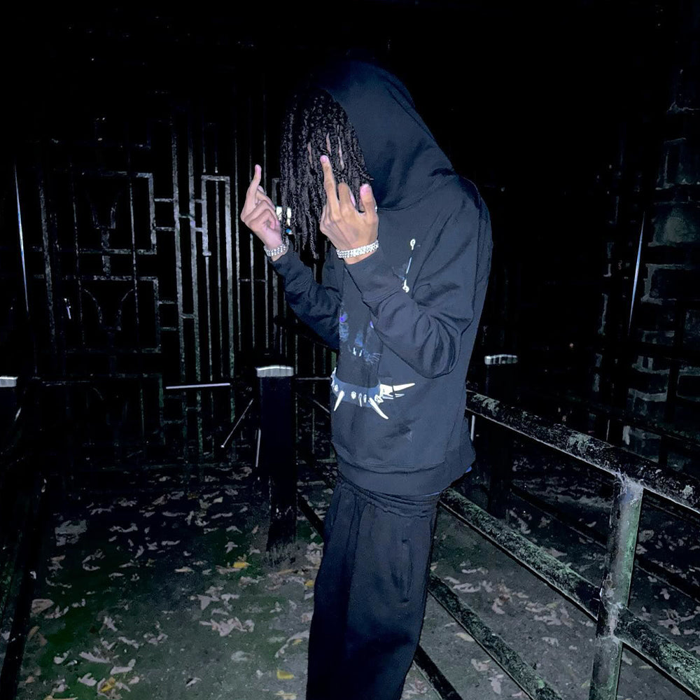 Street Cat In The Night Hoodie