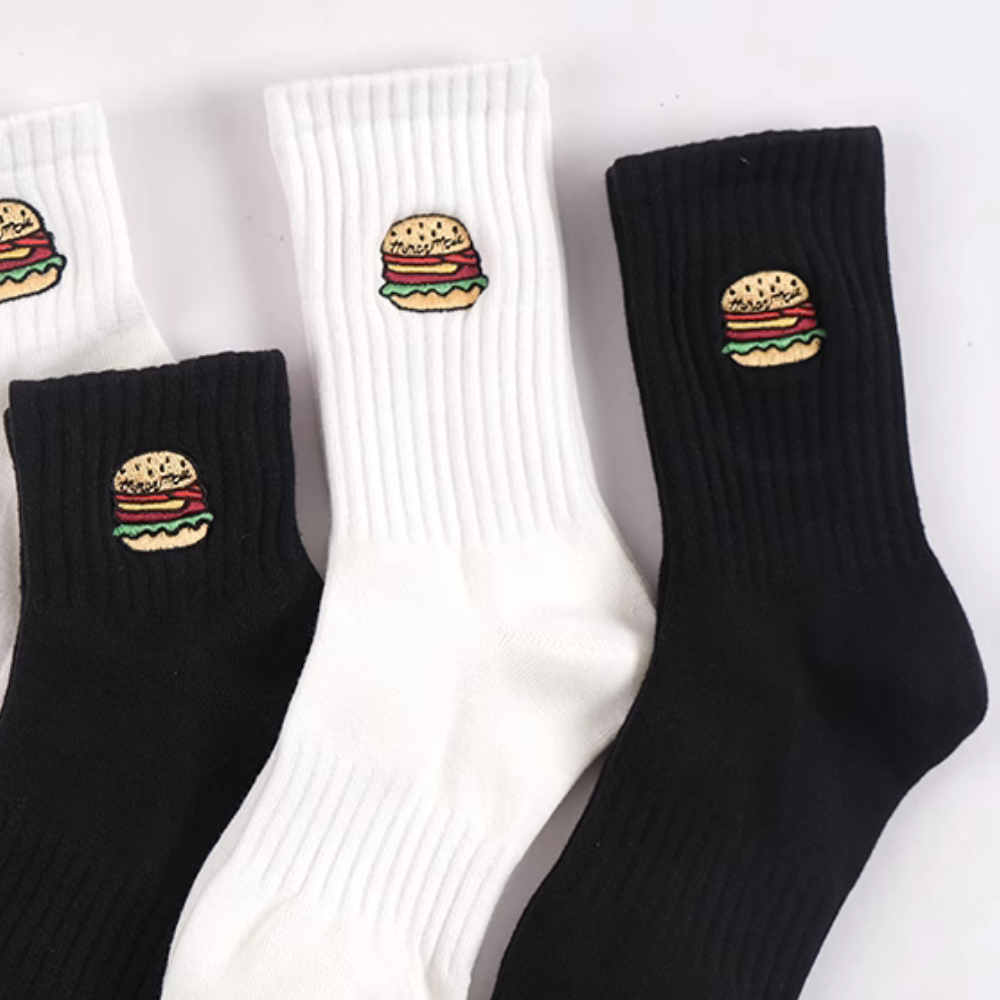 Hamburg Embroidered Socks