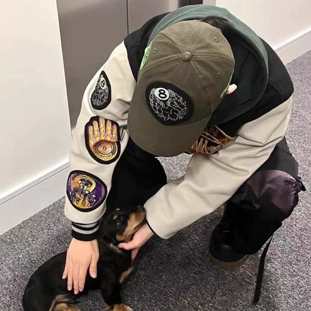 High Street God's Eye Badge Embroidered Jacket