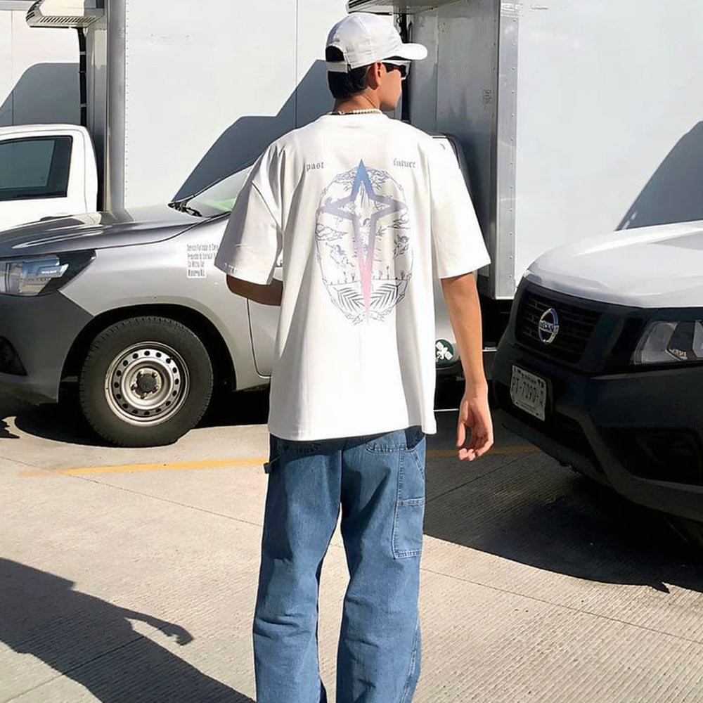 🔥Past Future | Star Angel Print T-shirt