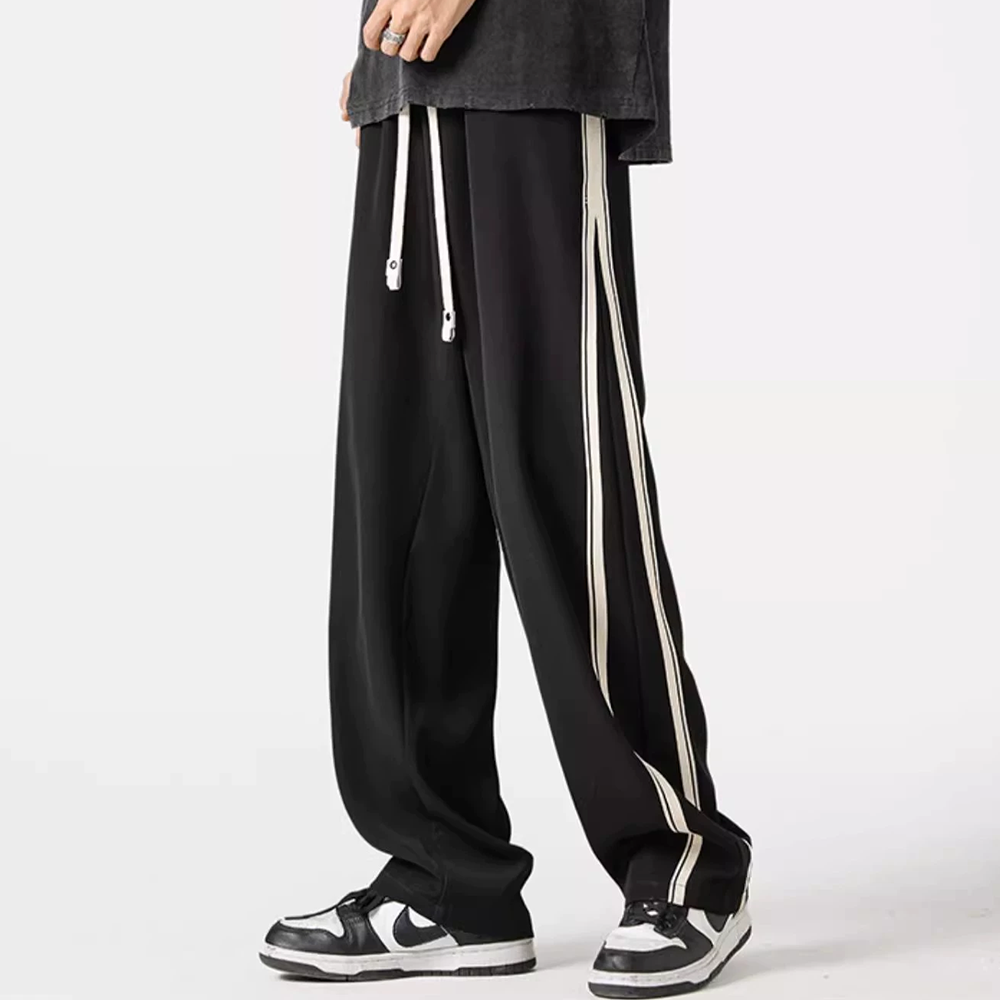 Casual Straight Side Stripes With Drapey Feel Sweatpants