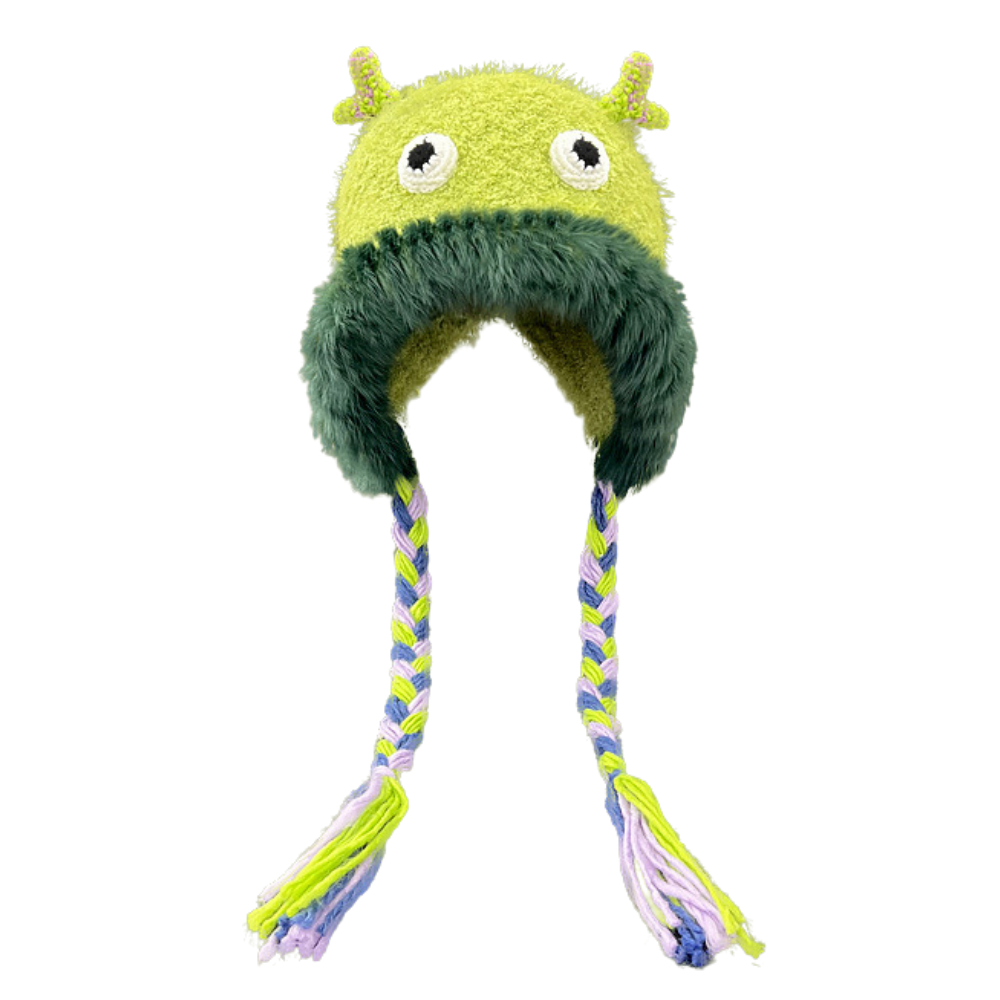 Monster Frog Men's and Women's Baotou Knitted Hat