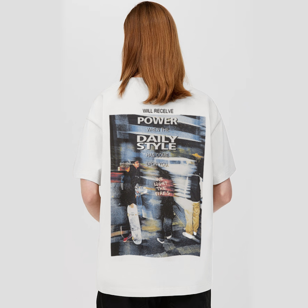 Street Skateboarding Boy Silhouette T-Shirt
