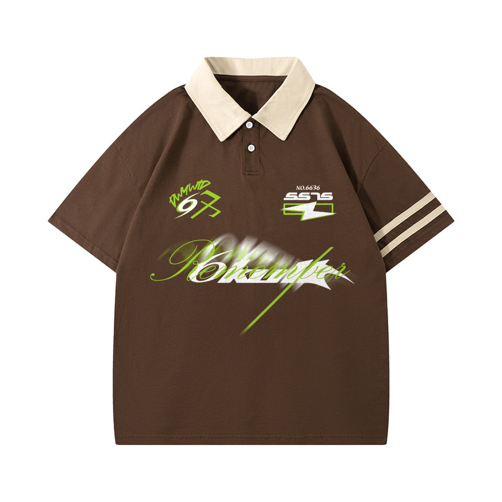 6Kull Classic Pattern Sport Polo Shirt