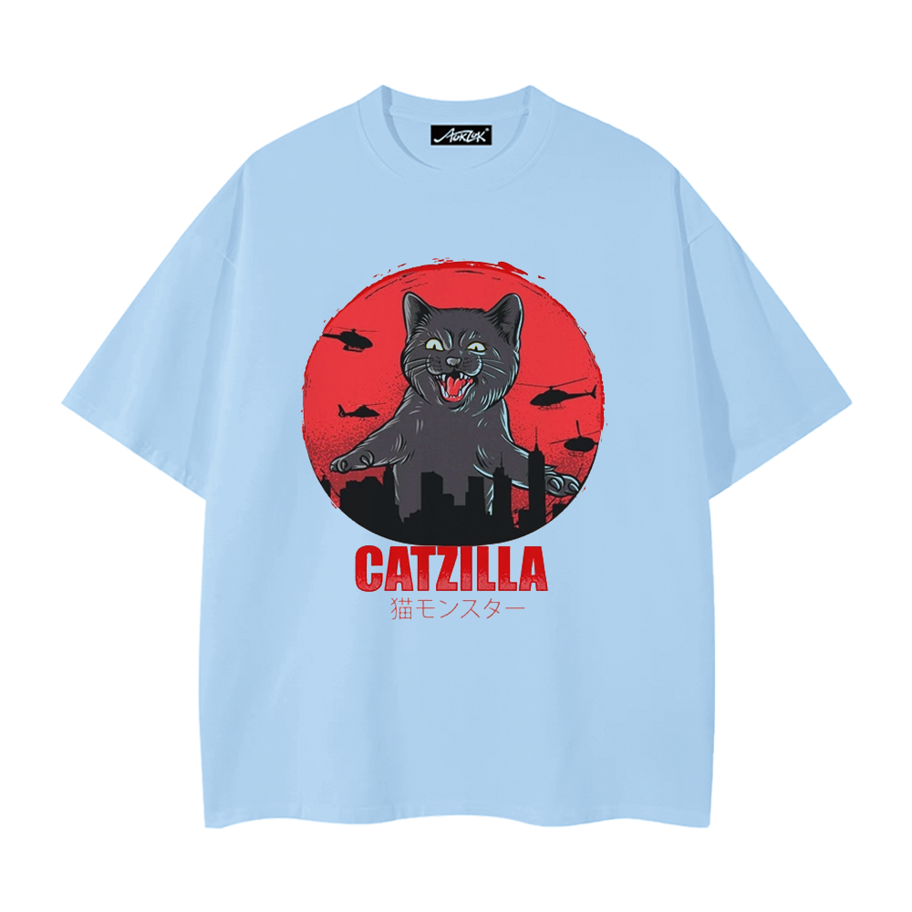 Fierce Oversized Cat T-Shirt