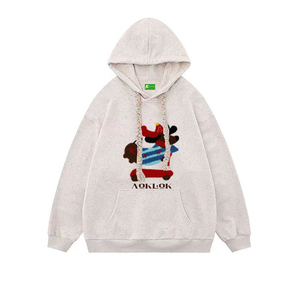 AG Gypsophila Cartoon Embroidery Skateboard Dog Hoodie