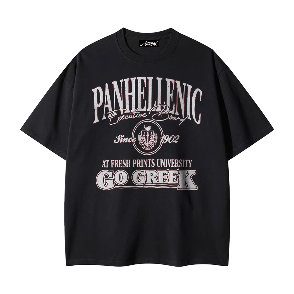 Vintage Lettering Cotton T-shirt