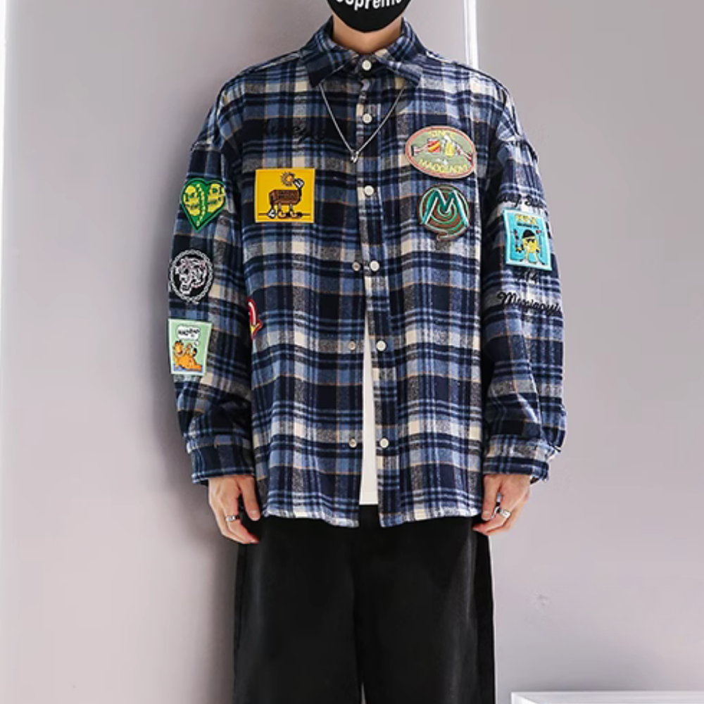 Cartoon Patch Embroidered Shirt