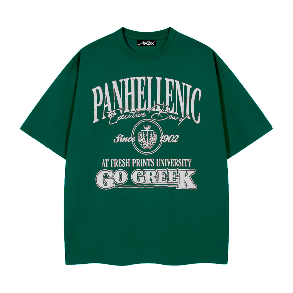 Vintage Lettering Cotton T-shirt