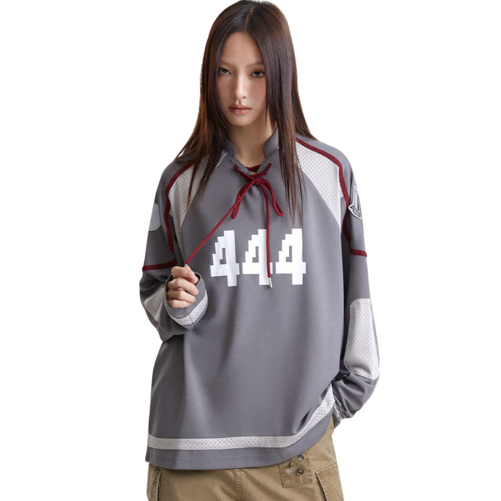 【MADE EXTREME】Retro Mesh Breathable SplicingSweatshirt