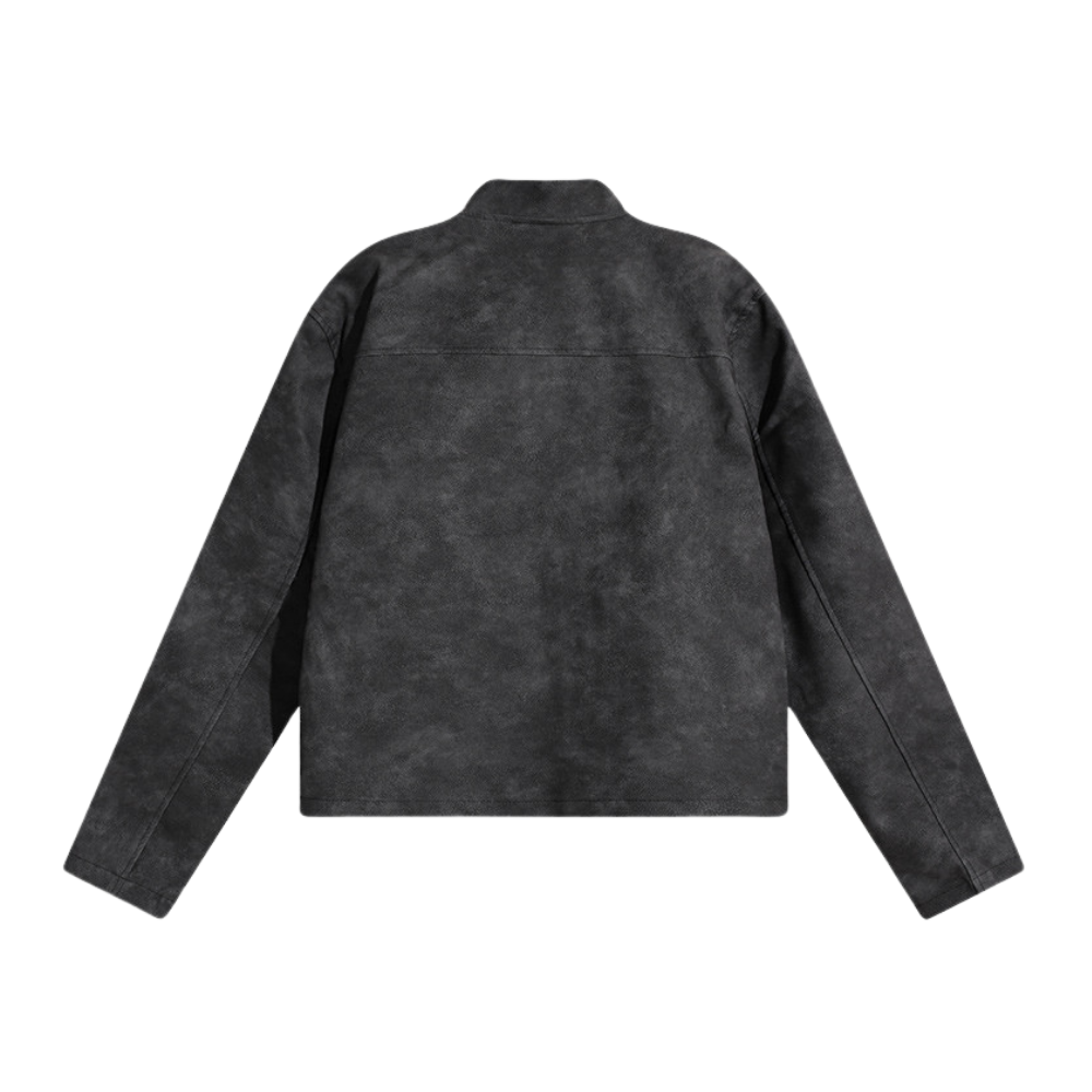 Street Stand Collar Star Biker Jacket