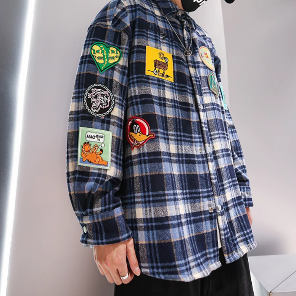 Cartoon Patch Embroidered Shirt