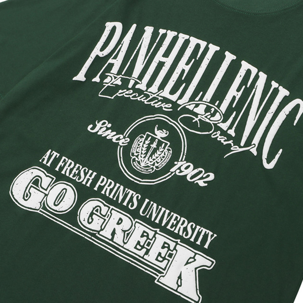 Vintage Lettering Cotton T-shirt