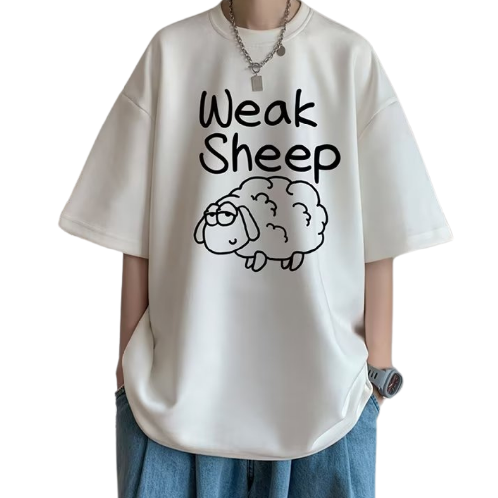 Casual Weak Sheep Suede T-Shirt