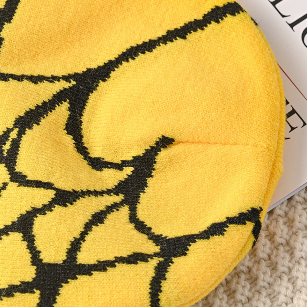 Y2K Spider Web Knit Hat