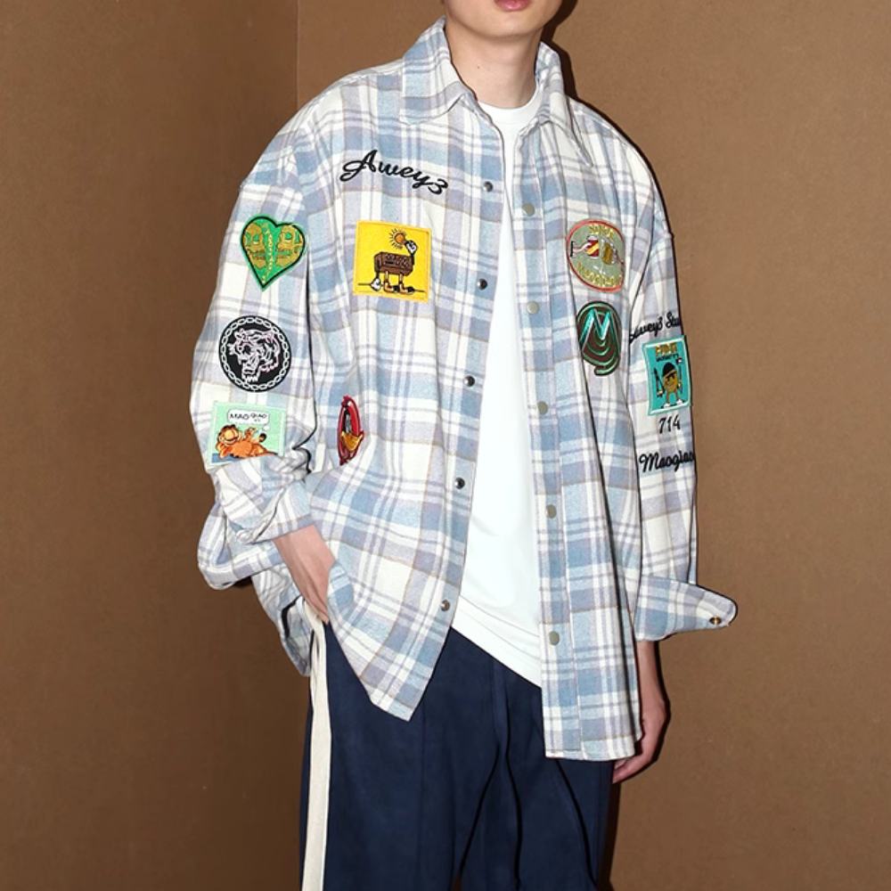 Cartoon Patch Embroidered Shirt