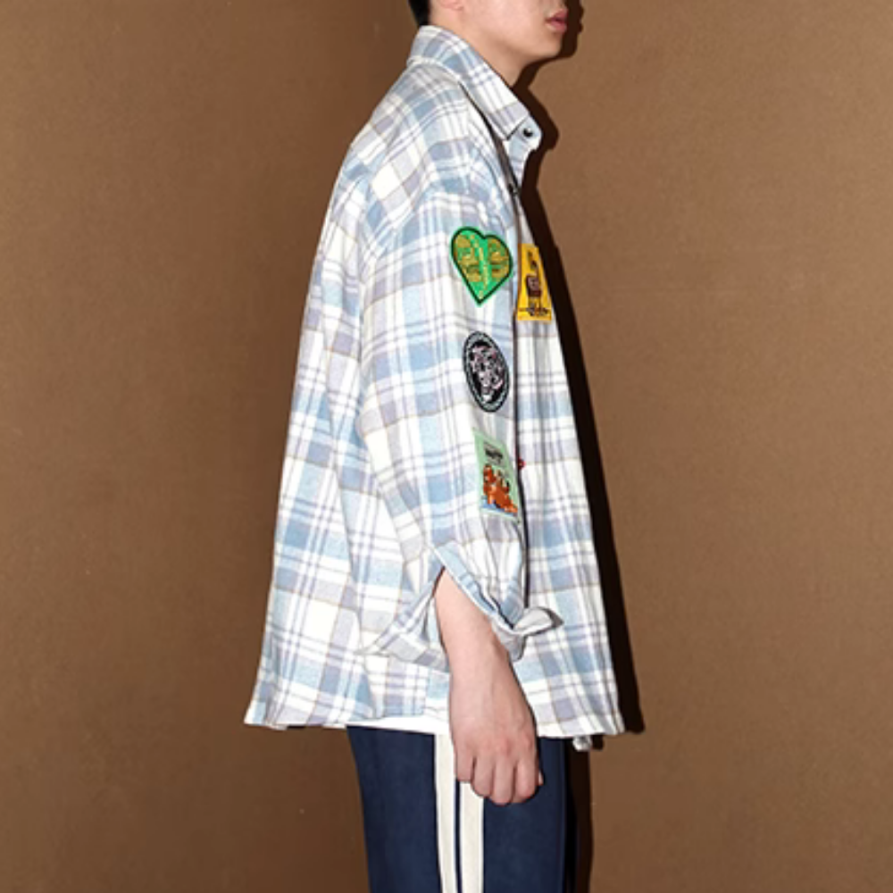 Cartoon Patch Embroidered Shirt