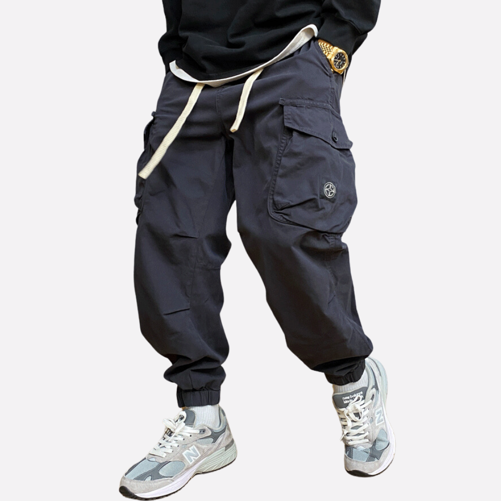 Heavy Drawstring Cargo Pants