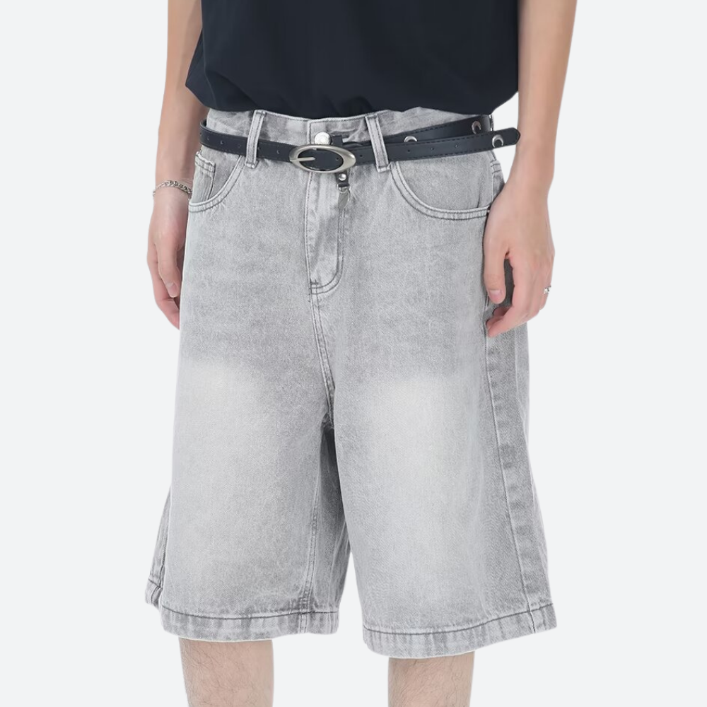 Wasteland Style Denim Shorts