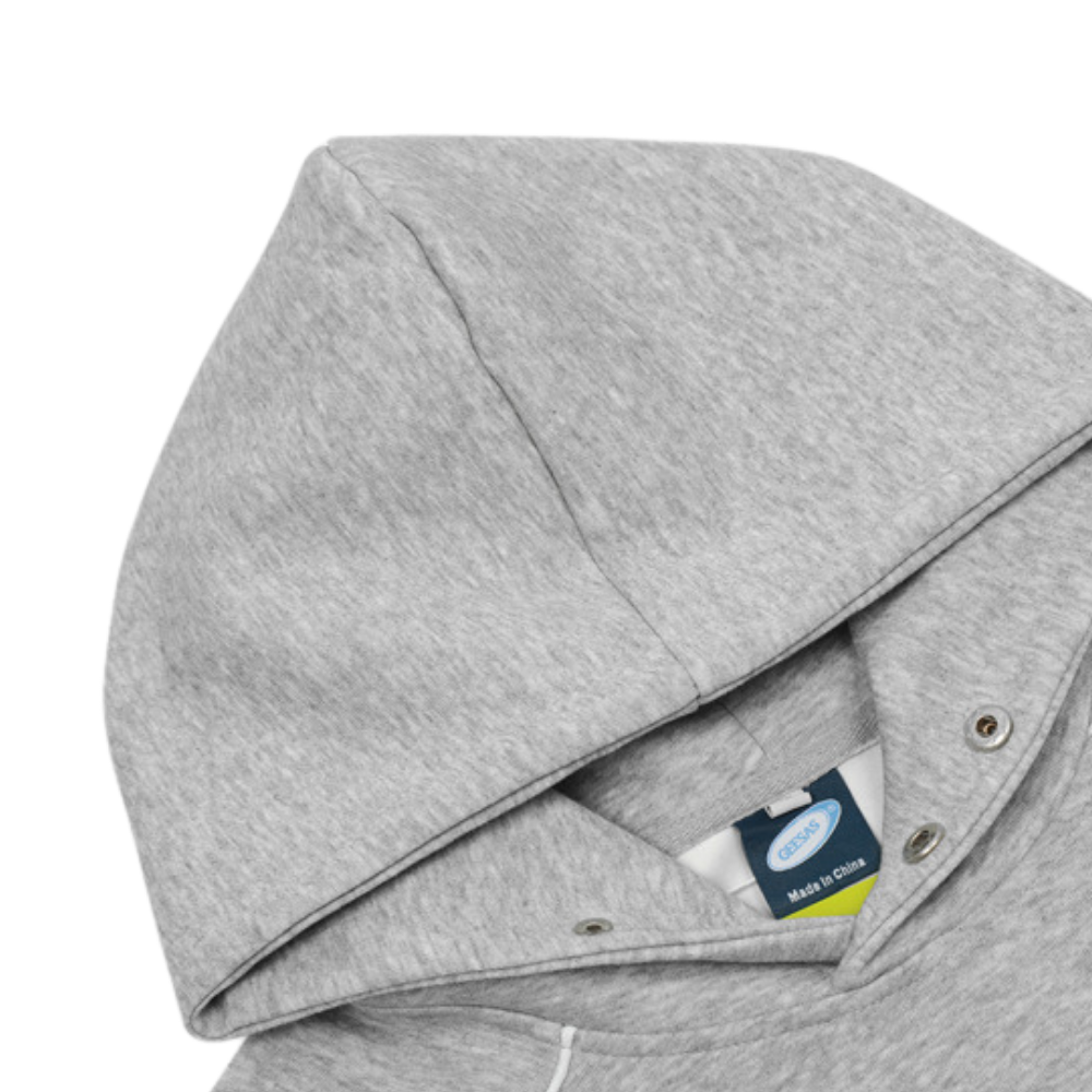 Contrast Color Line Embroidery Hoodie