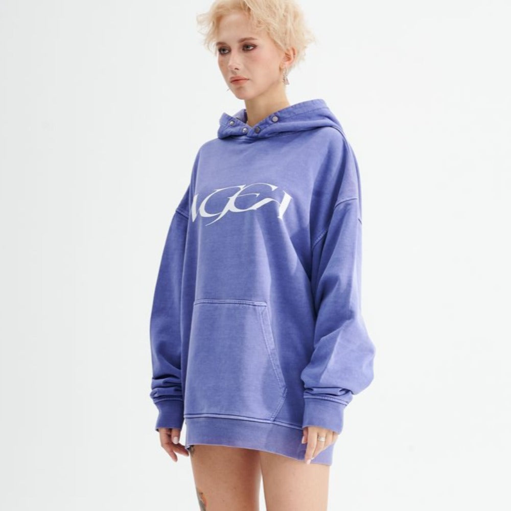 Casual Double Sided Letter Print Hoodie