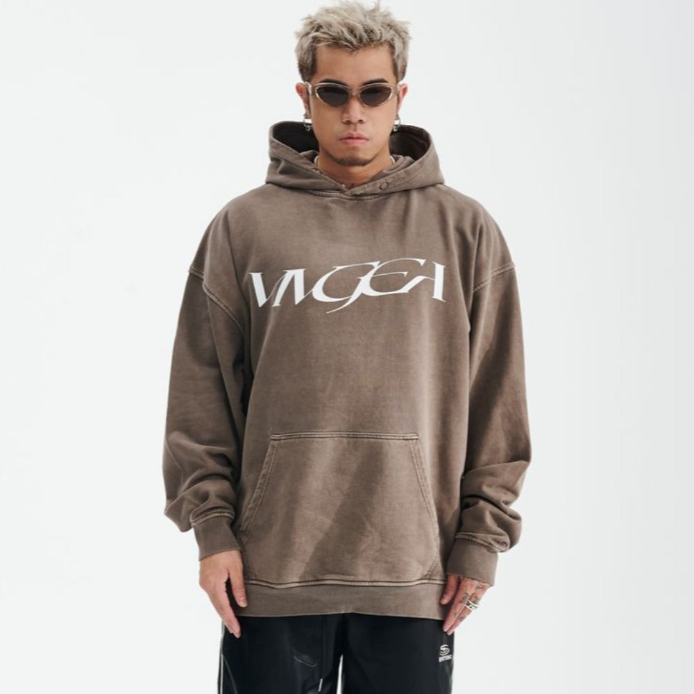 Casual Double Sided Letter Print Hoodie
