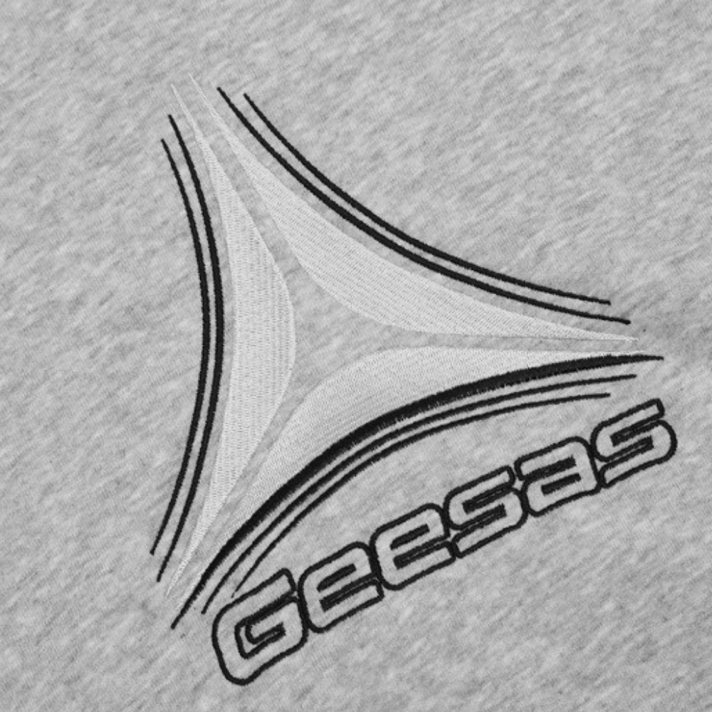 Contrast Color Line Embroidery Hoodie