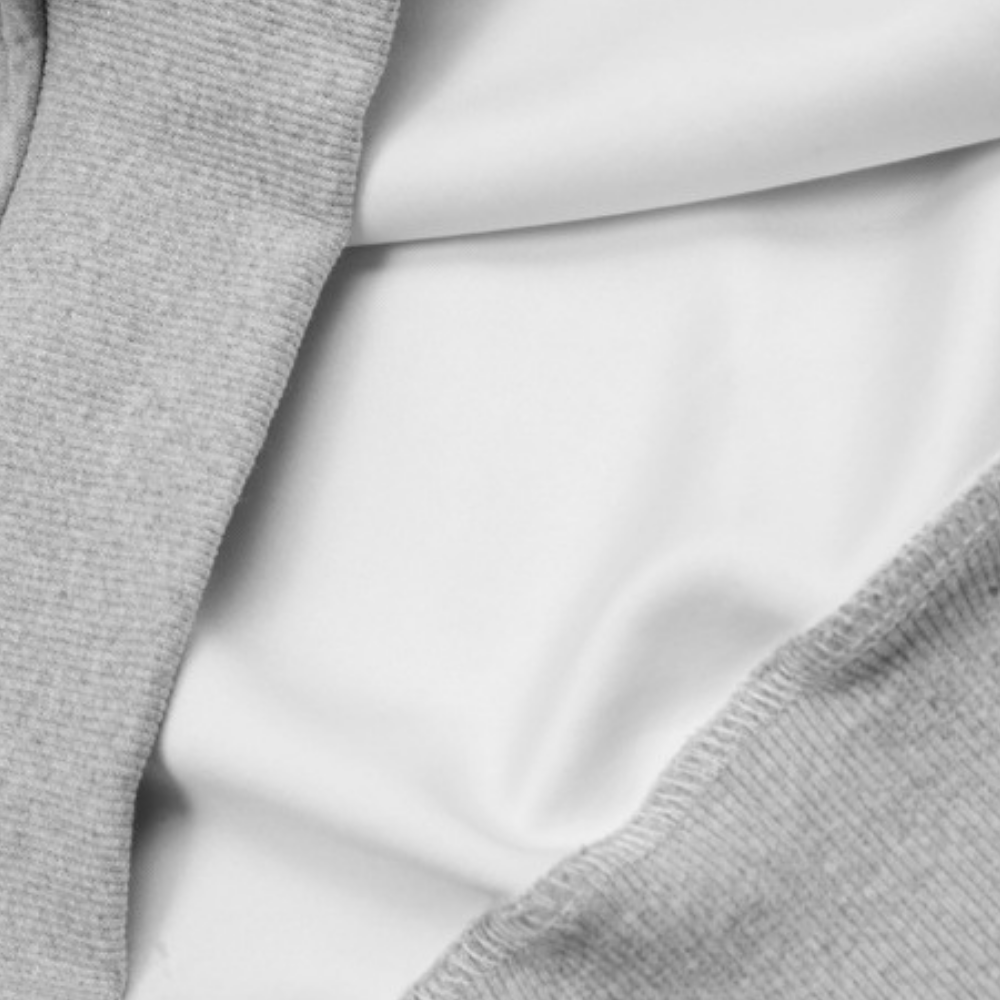 Contrast Color Line Embroidery Hoodie