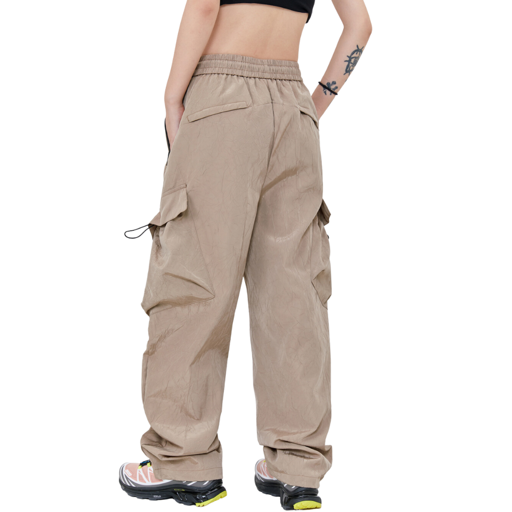 Loose Solid Color Slim Cargo Pants