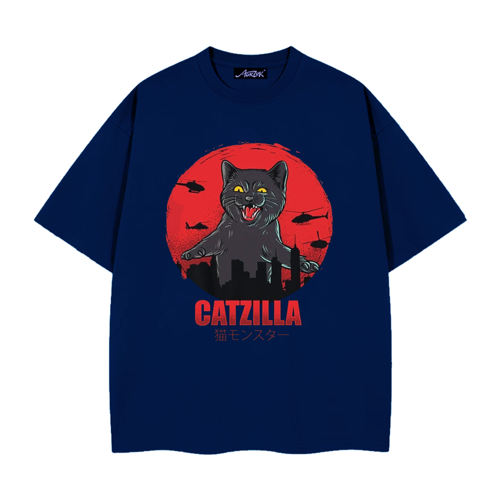 Fierce Oversized Cat T-Shirt