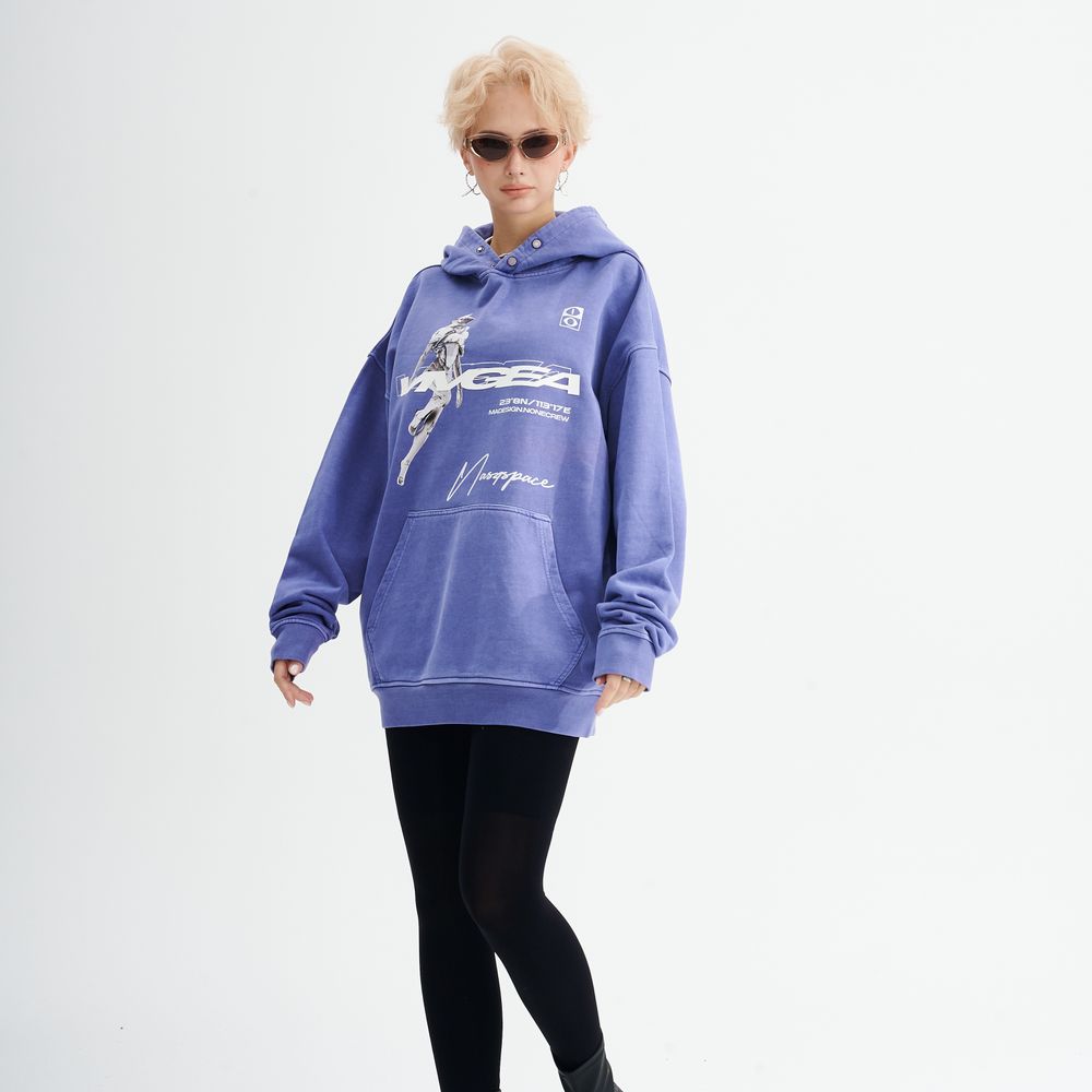 Techwear Character Letter Hoodie