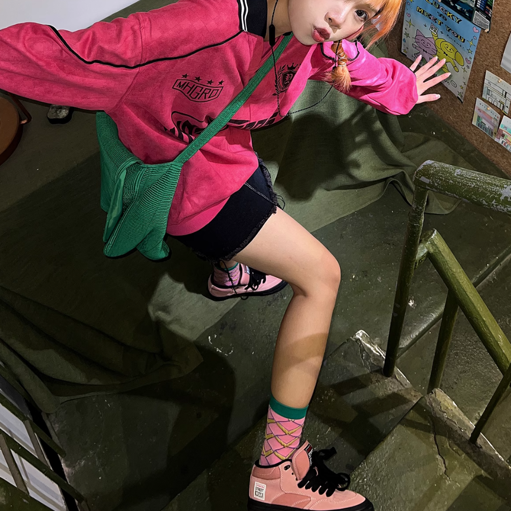 High Street Cool Lapel Sweatshirt