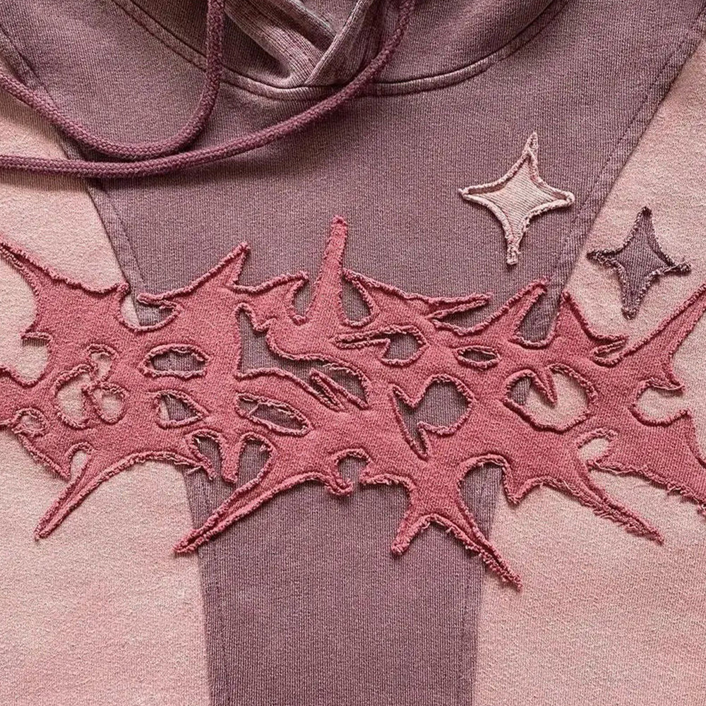 AokLok Heavy Craft Splicing Hoodie