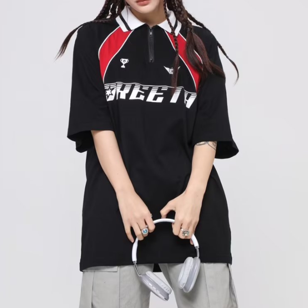 American Patchwork Polo Shirt