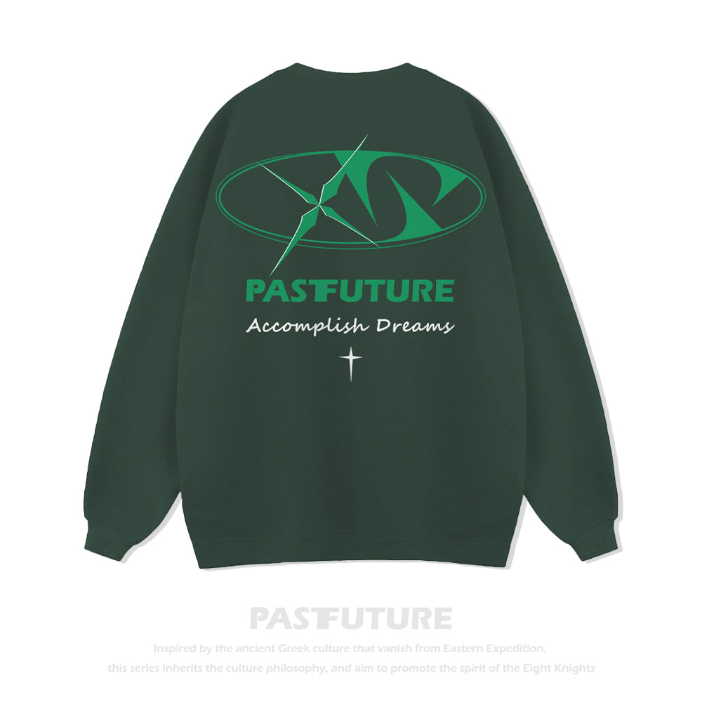 Past Future | Four-pointed Star Design Sweatshirt