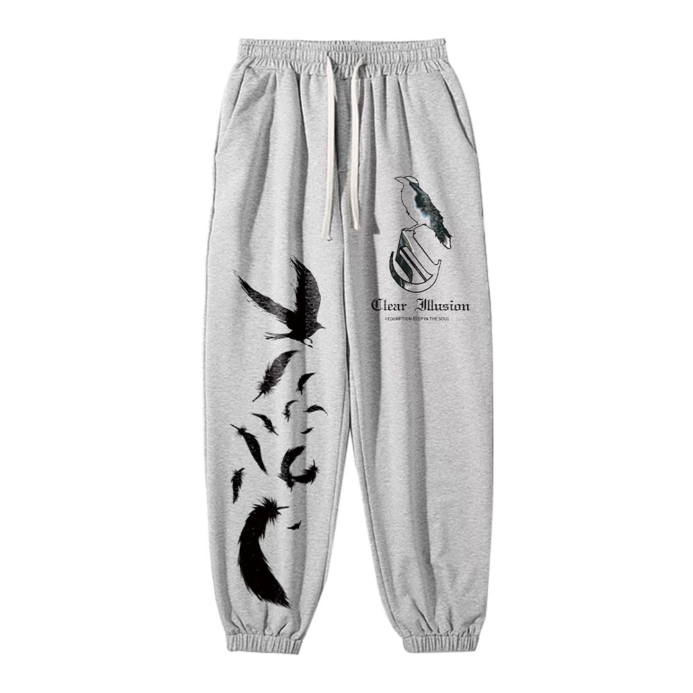 CI | Casual Bird Print Sweatpants