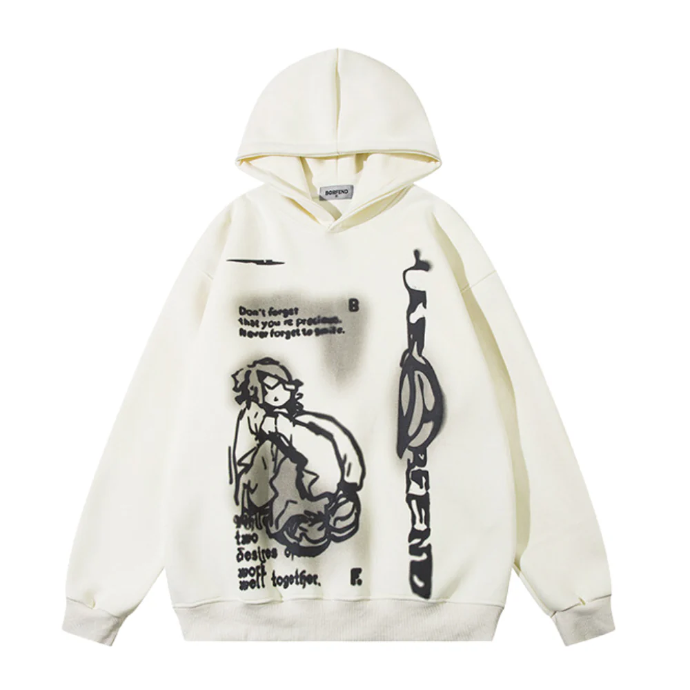 AG Cartoon Boy Print Hoodie